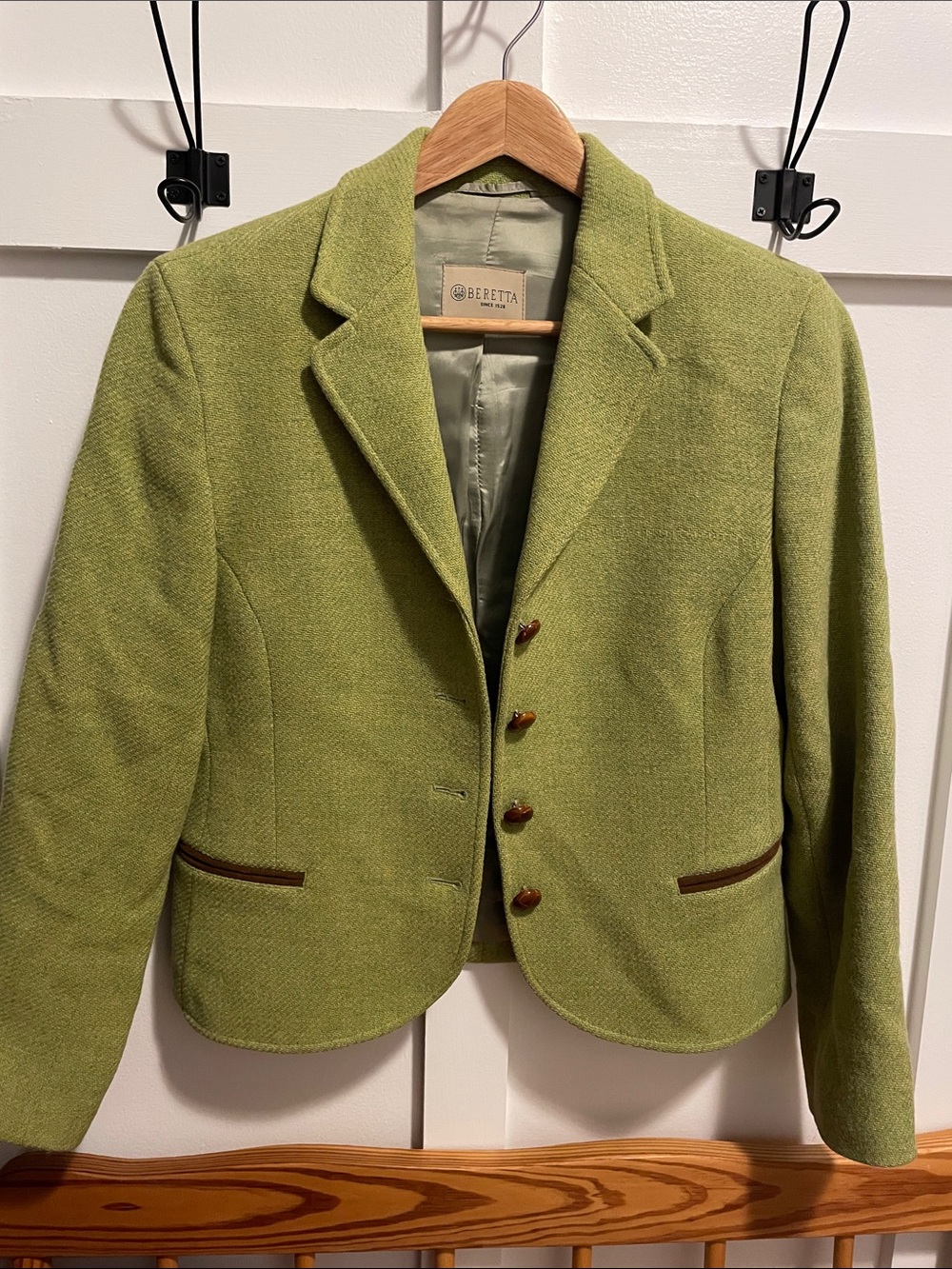 Beretta Green Wool Blend Blazer